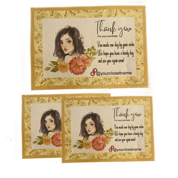 Small Business Thank You Card, Thank You for your Support Card , Package Insert - Picture 4 of 11